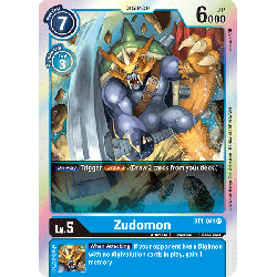 Digimon_TCG_BT1-041_Zudomon_Super_Rare_New_Evolution_Card_Game