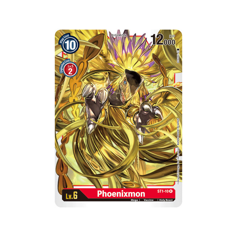 Digimon_TCG_ST1-10_Phoenixmon_Rare_Sinister_Order_Card_Game