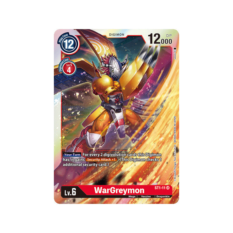 Digimon_TCG_ST1-11_WarGreymon_Super_Rare_Sinister_Order_Card_Game
