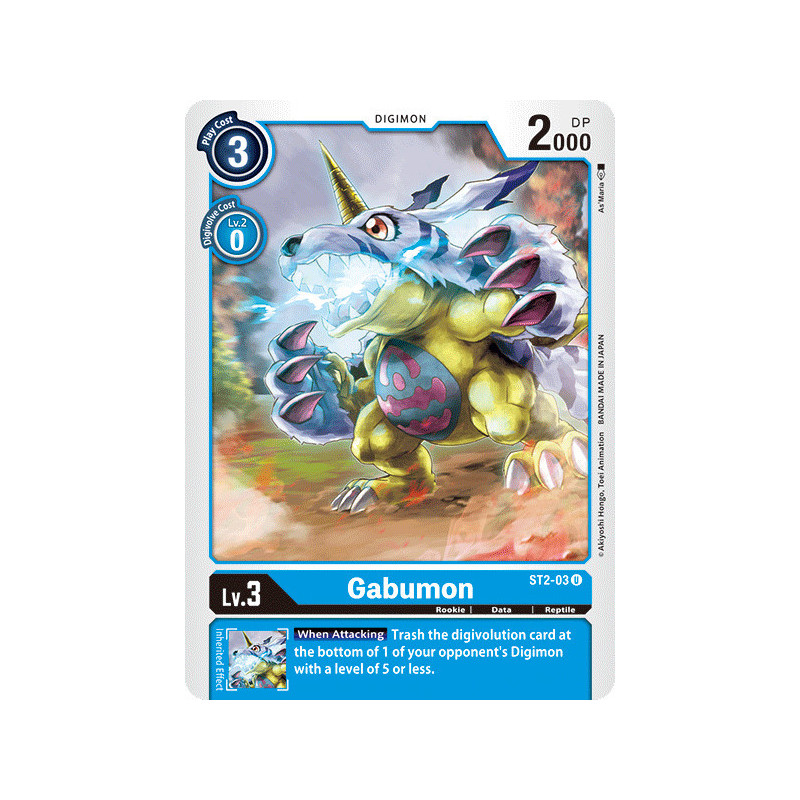 Digimon_TCG_ST2-03_Gabumon_Uncommon_Sinister_Order_Card_Game
