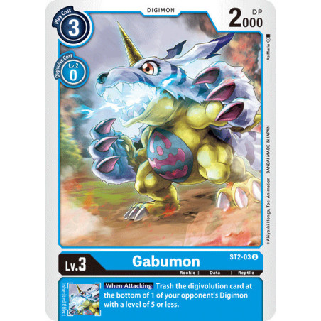 Digimon_TCG_ST2-03_Gabumon_Uncommon_Sinister_Order_Card_Game