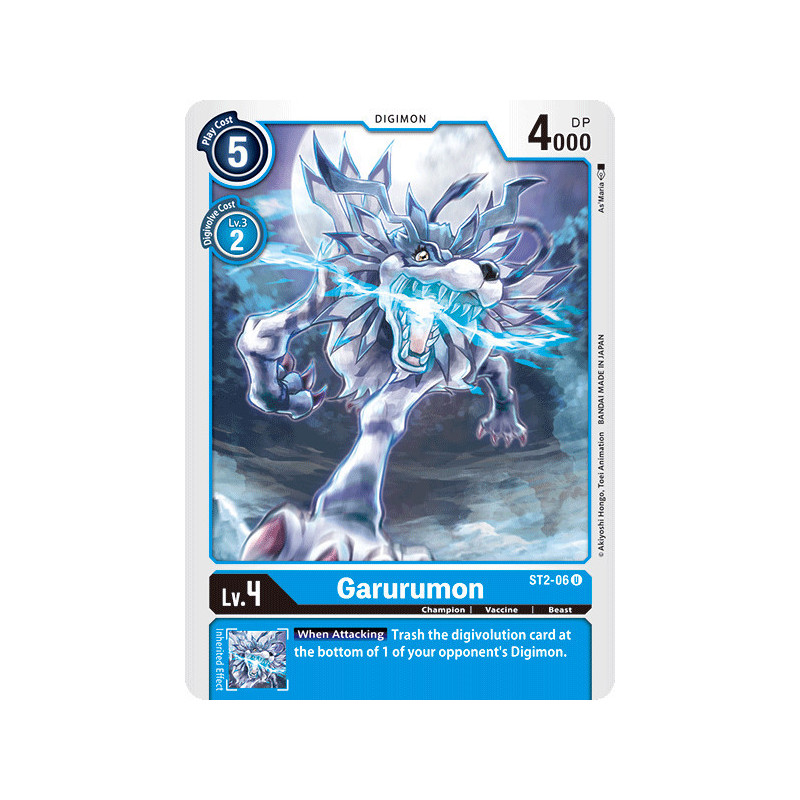 Digimon_TCG_ST2-06_Garurumon_Uncommon_Sinister_Order_Card_Game