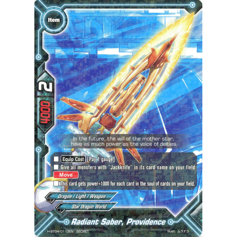 buddyfight-tcg-card-h-bt04-0113en-secret-radiant-saber-providence-mikado-evolution