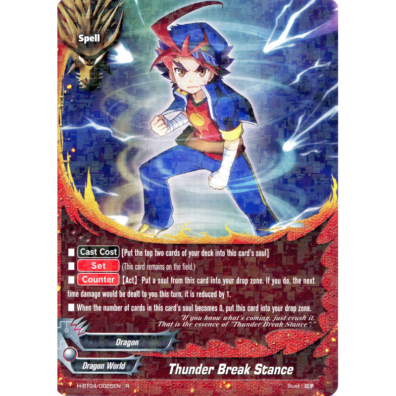 buddyfight-tcg-card-foil-h-bt04-0025en-foil-r-thunder-break-stance-mikado-evolution