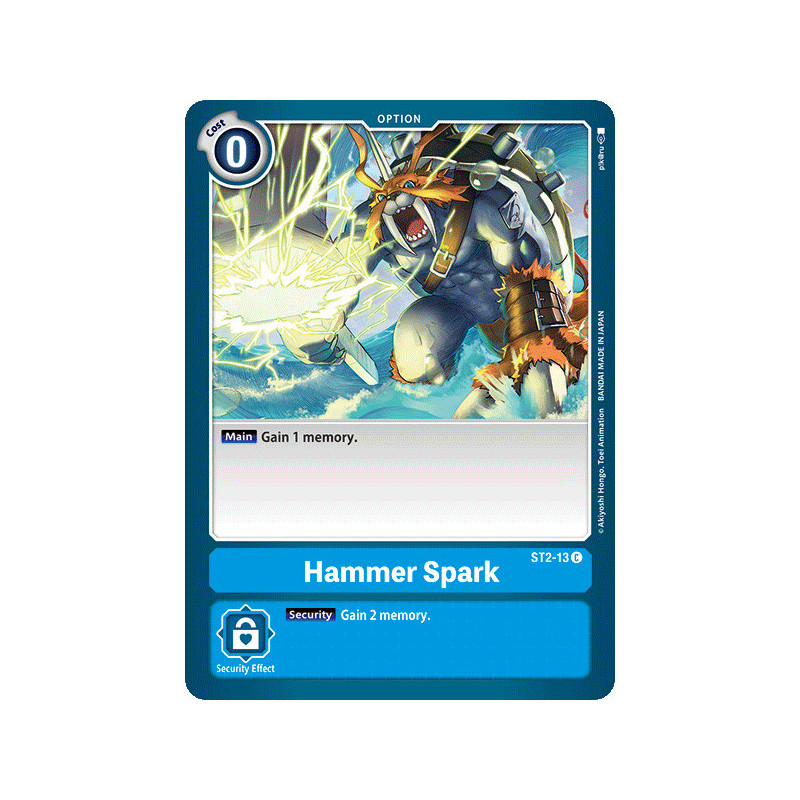 Digimon_TCG_ST2-13_Hammer_Spark_Common_Sinister_Order_Card_Game