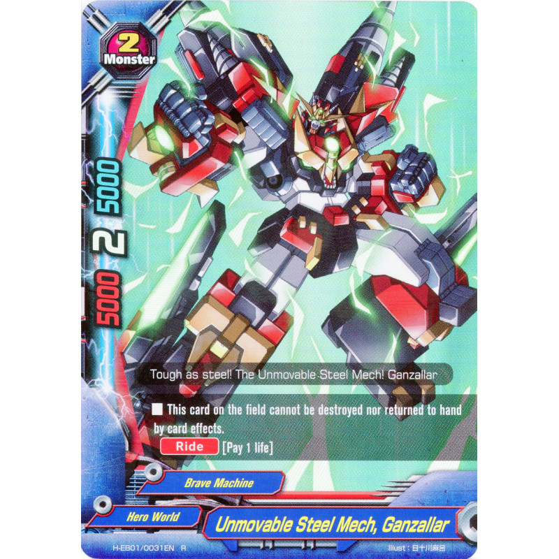 buddyfight-tcg-card-foil-h-eb01-0031en-foil-unmovable-steel-mech-ganzallar-miracle-impack