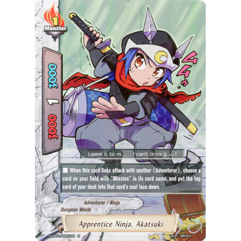 buddyfight-tcg-card-foil-h-eb01-0051en-foil-apprentice-ninja-akatsuki-miracle-impack