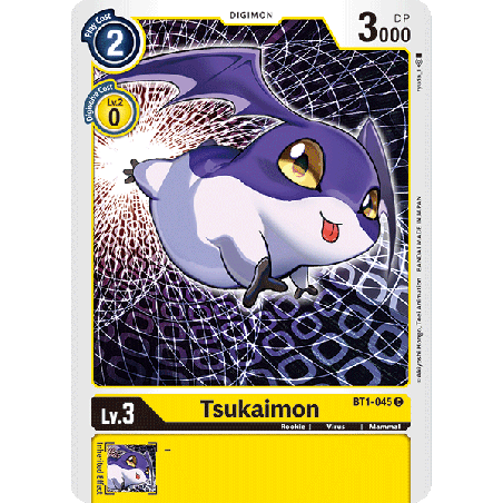 Digimon_TCG_BT1-045_Tsukaimon_Common_New_Evolution_Card_Game