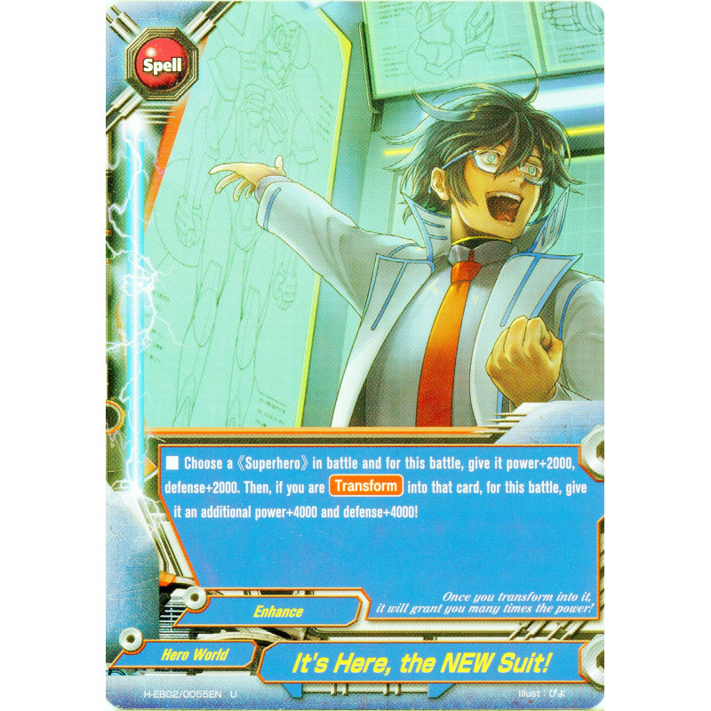 buddyfight-tcg-card-h-eb02-0055en-u-it-s-here-the-new-suit-shadow-vs-hero