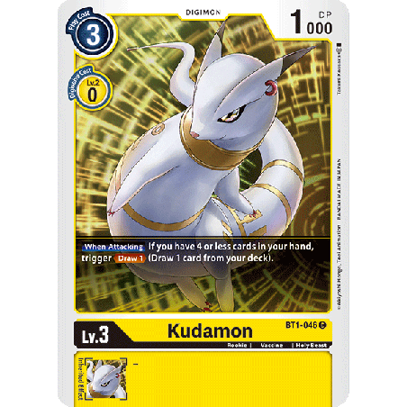 Digimon_TCG_BT1-046_Kudamon_Common_New_Evolution_Card_Game