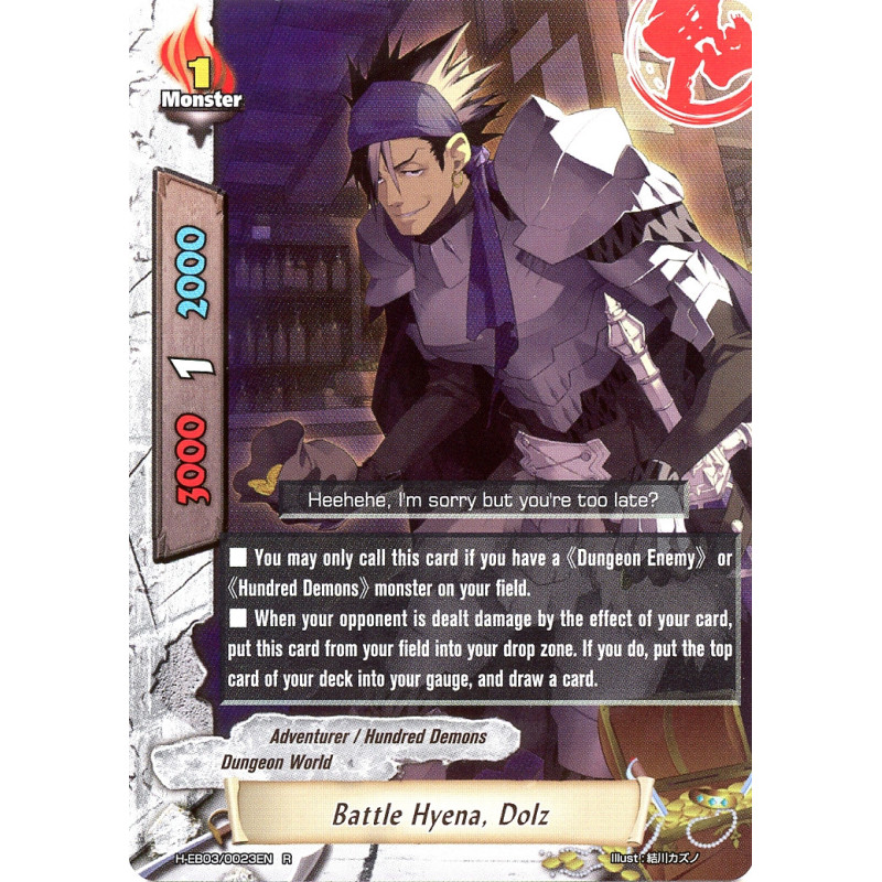 buddyfight-tcg-card-foil-h-eb03-0023en-foil-battle-hyena-dolz-lord-of-hundred-thunders