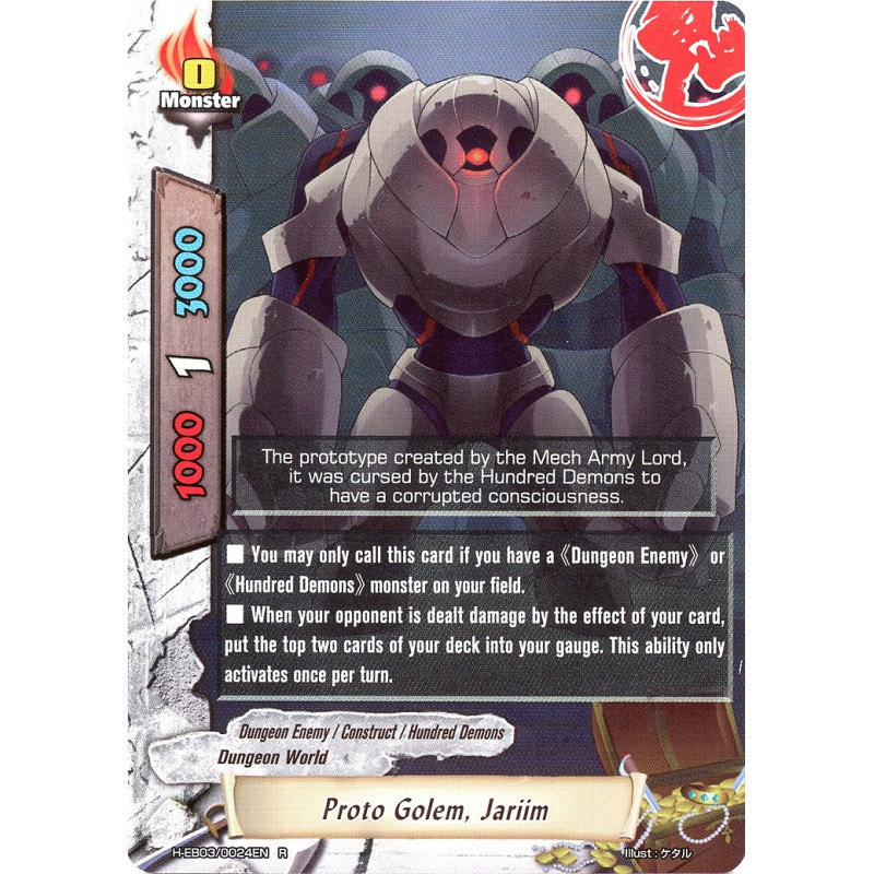 buddyfight-tcg-card-foil-h-eb03-0024en-foil-proto-golem-jariim-lord-of-hundred-thunders