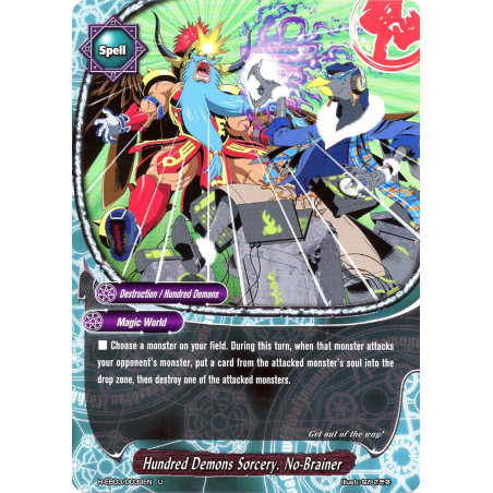 buddyfight-tcg-card-foil-h-eb03-0039en-foil-hundred-demons-sorcery-no-brainer-lord-of-hundred-thunders