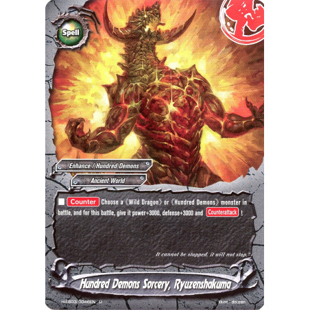 buddyfight-tcg-card-foil-h-eb03-0046en-foil-hundred-demons-sorcery-ryuzenshakuma-lord-of-hundred-thunders