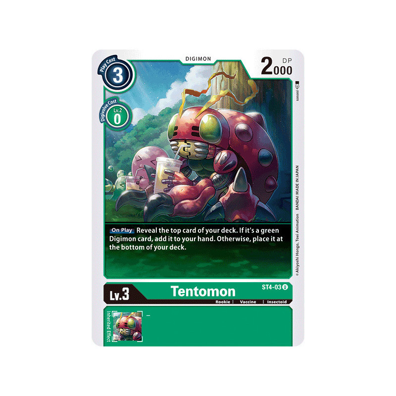 Digimon_TCG_ST4-03_Tentomon_Uncommon_Sinister_Order_Card_Game