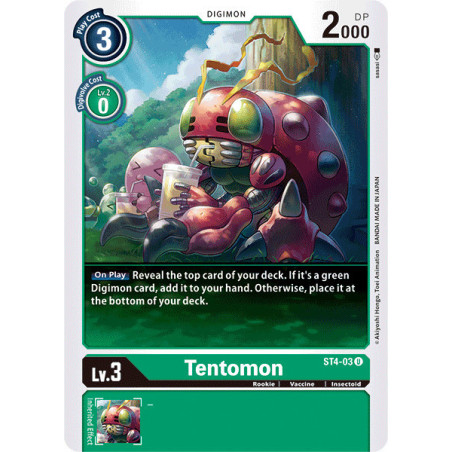 Digimon_TCG_ST4-03_Tentomon_Uncommon_Sinister_Order_Card_Game