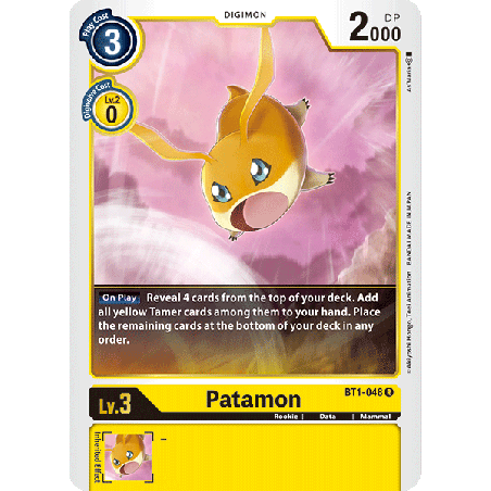 Digimon_TCG_BT1-048_Patamon_Rare_New_Evolution_Card_Game