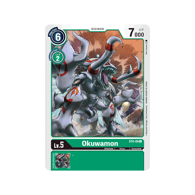 Digimon_TCG_ST4-09_Okuwamon_Common_Sinister_Order_Card_Game