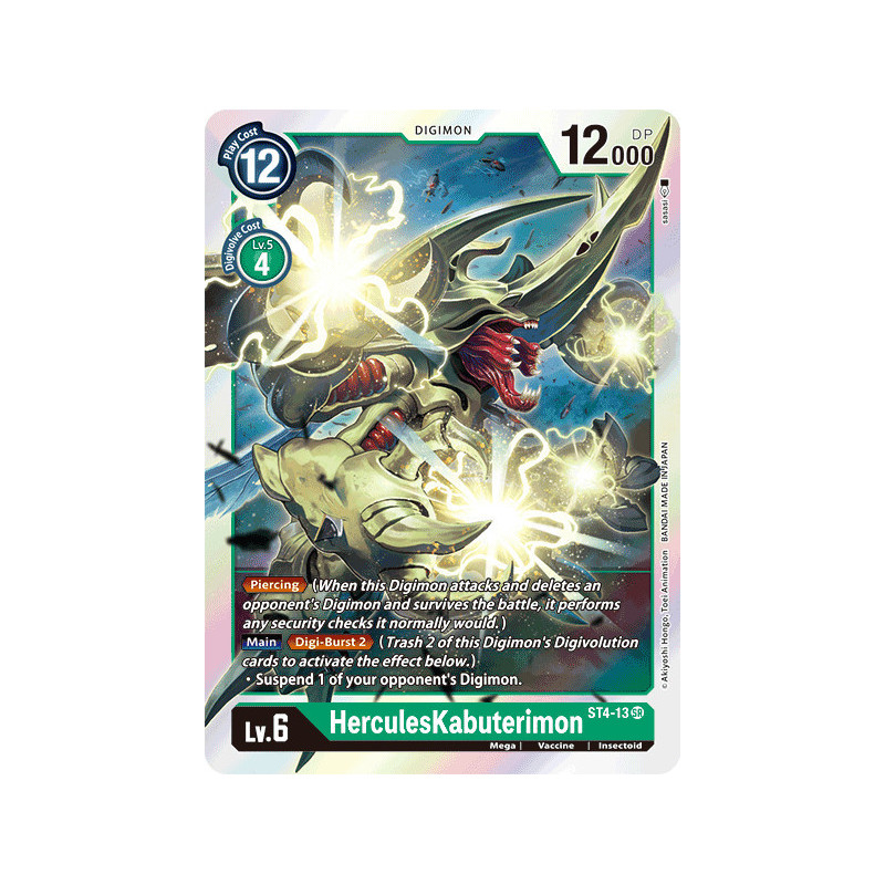 Digimon_TCG_ST4-13_HerculesKabuterimon_Super_Rare_Sinister_Order_Card_Game