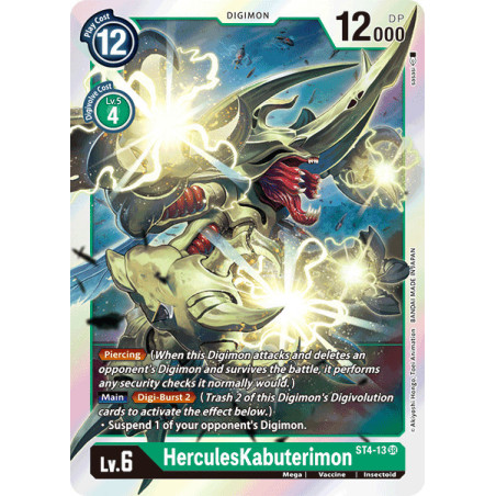 Digimon_TCG_ST4-13_HerculesKabuterimon_Super_Rare_Sinister_Order_Card_Game