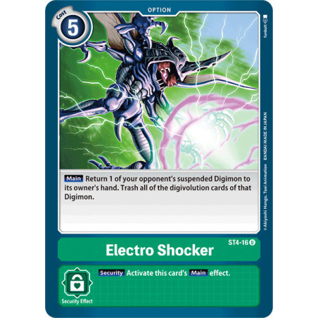 Digimon_TCG_ST4-16_Electro_Shocker_Uncommon_Sinister_Order_Card_Game