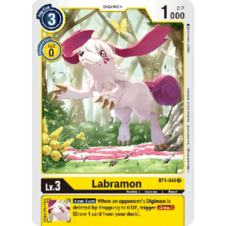 Digimon_TCG_BT1-049_Labramon_Uncommon_New_Evolution_Card_Game