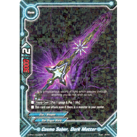 buddyfight-tcg-card-h-pp01-0038en-r-cosmo-saber-dark-matter-terror-of-the-inverse-omni
