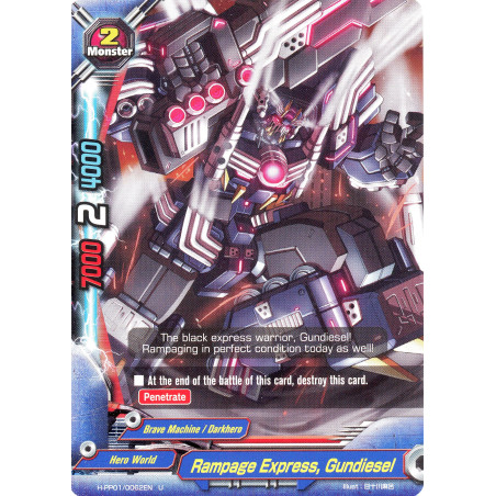 buddyfight-tcg-card-h-pp01-0062en-u-rampage-express-gundiesel-terror-of-the-inverse-omni