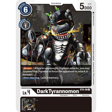 Digimon_TCG_ST5-08_DarkTyrannomon_Uncommon_Sinister_Order_Card_Game