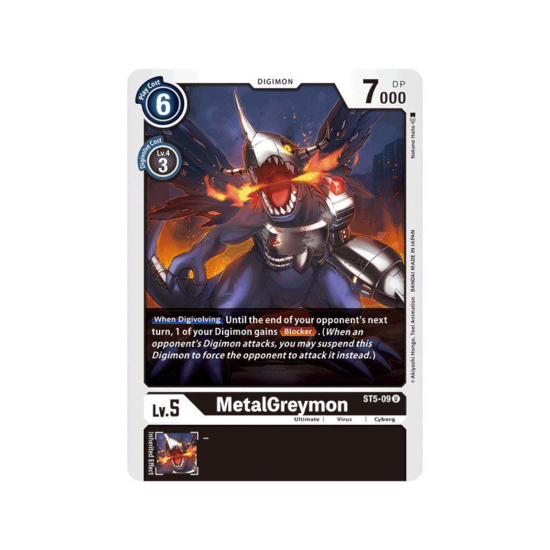Digimon_TCG_ST5-09_MetalGreymon_Common_Sinister_Order_Card_Game