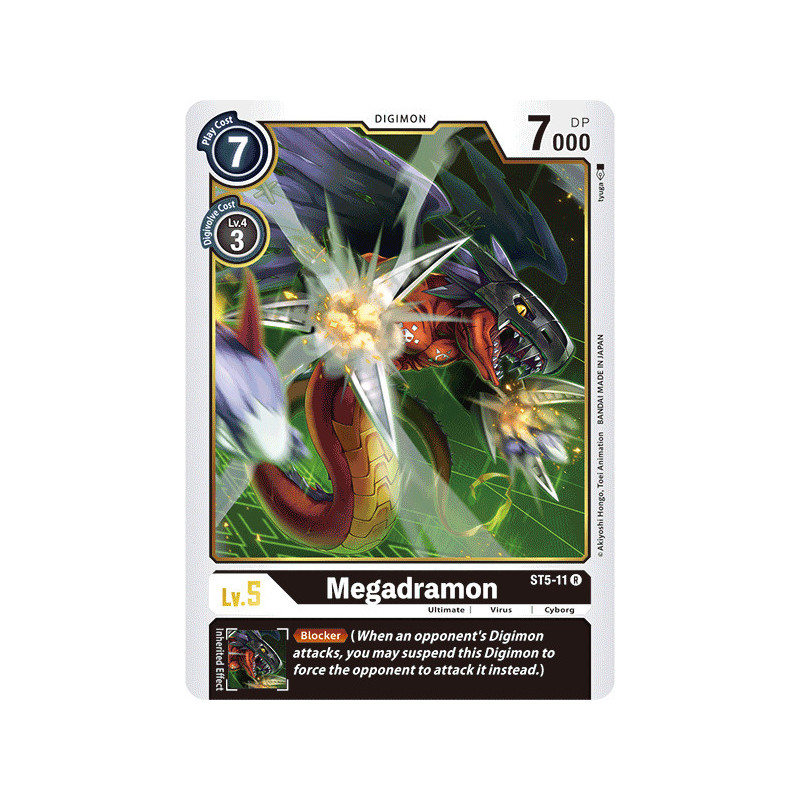 Digimon_TCG_ST5-11_Megadramon_Rare_Sinister_Order_Card_Game