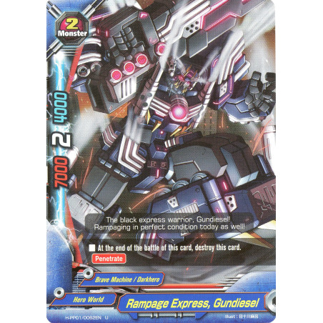buddyfight-tcg-card-foil-h-pp01-0062en-foil-rampage-express-gundiesel-terror-of-the-inverse-omni