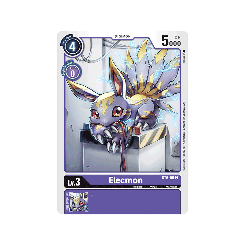 Digimon_TCG_ST6-05_Elecmon_Common_Sinister_Order_Card_Game