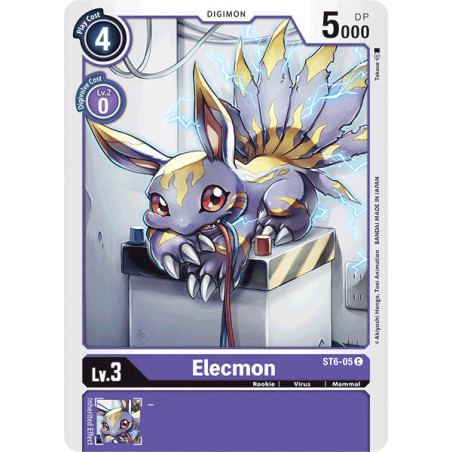 Digimon_TCG_ST6-05_Elecmon_Common_Sinister_Order_Card_Game