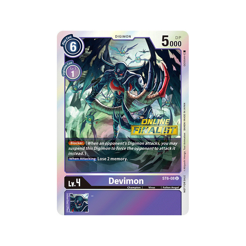 Digimon_TCG_ST6-08_AA_V2_Devimon_Alternative_Art_Sinister_Order_Card_Game