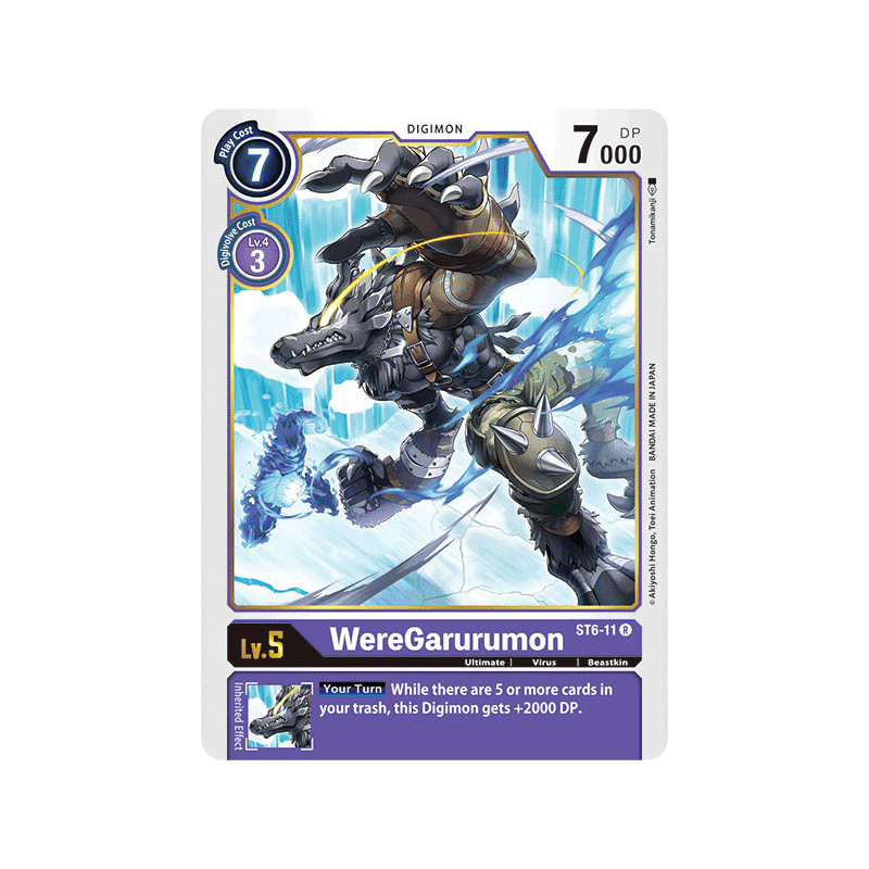 Digimon_TCG_ST6-11_WereGarurumon_Rare_Sinister_Order_Card_Game