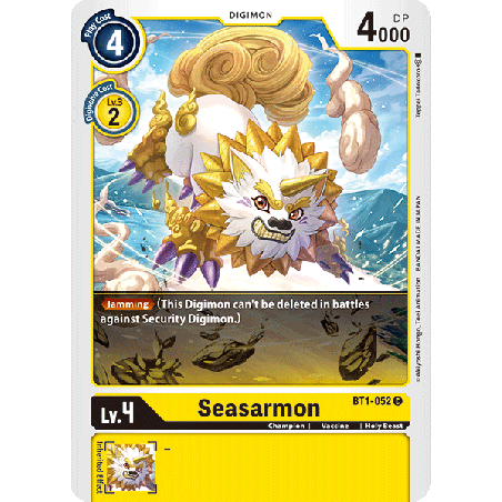 Digimon_TCG_BT1-052_Seasarmon_Common_New_Evolution_Card_Game
