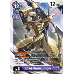Digimon_TCG_ST6-13_CresGarurumon_Super_Rare_Sinister_Order_Card_Game
