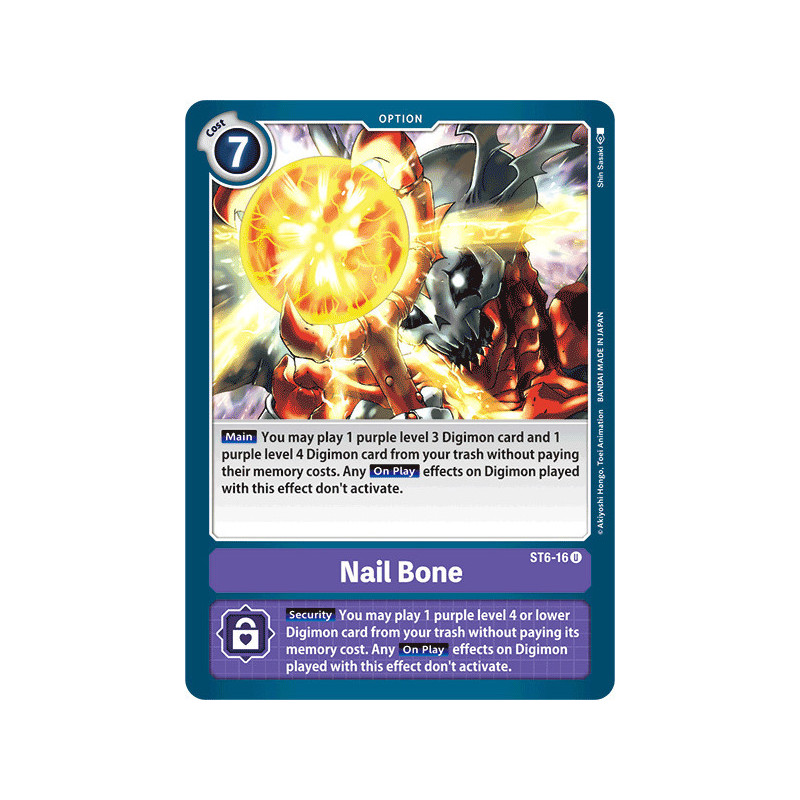Digimon_TCG_ST6-16_Nail_Bone_Uncommon_Sinister_Order_Card_Game
