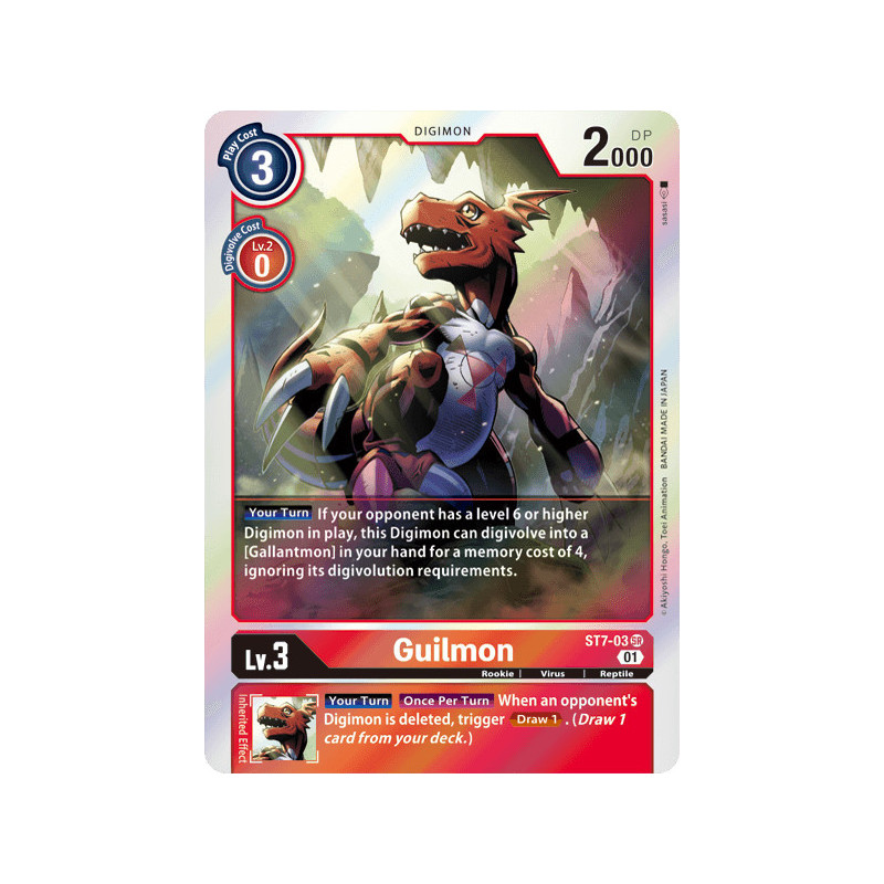 Digimon_TCG_ST7-03_Guilmon_Super_Rare_Sinister_Order_Card_Game