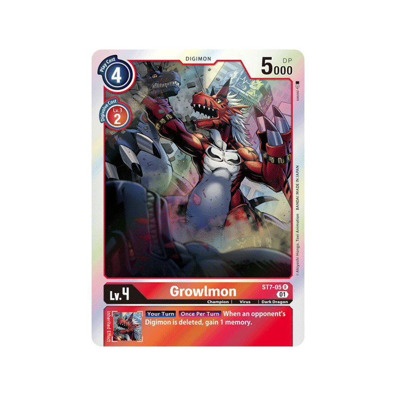 Digimon_TCG_ST7-05_Growlmon_Rare_Sinister_Order_Card_Game