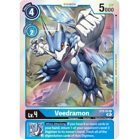 Digimon_TCG_ST8-05_Veedramon_Rare_Sinister_Order_Card_Game