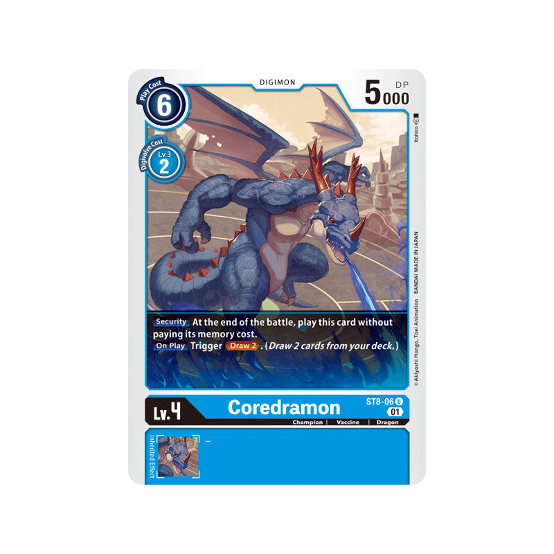 Digimon_TCG_ST8-06_Coredramon_Uncommon_Sinister_Order_Card_Game