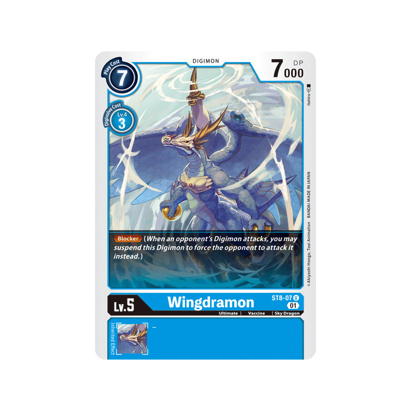 Digimon_TCG_ST8-07_Wingdramon_Uncommon_Sinister_Order_Card_Game