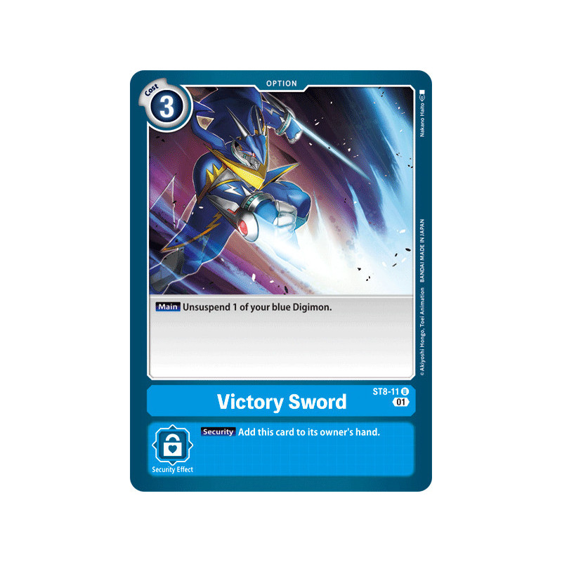 Digimon_TCG_ST8-11_Victory_Sword_Uncommon_Sinister_Order_Card_Game