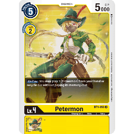 Digimon_TCG_BT1-056_Petermon_Uncommon_New_Evolution_Card_Game
