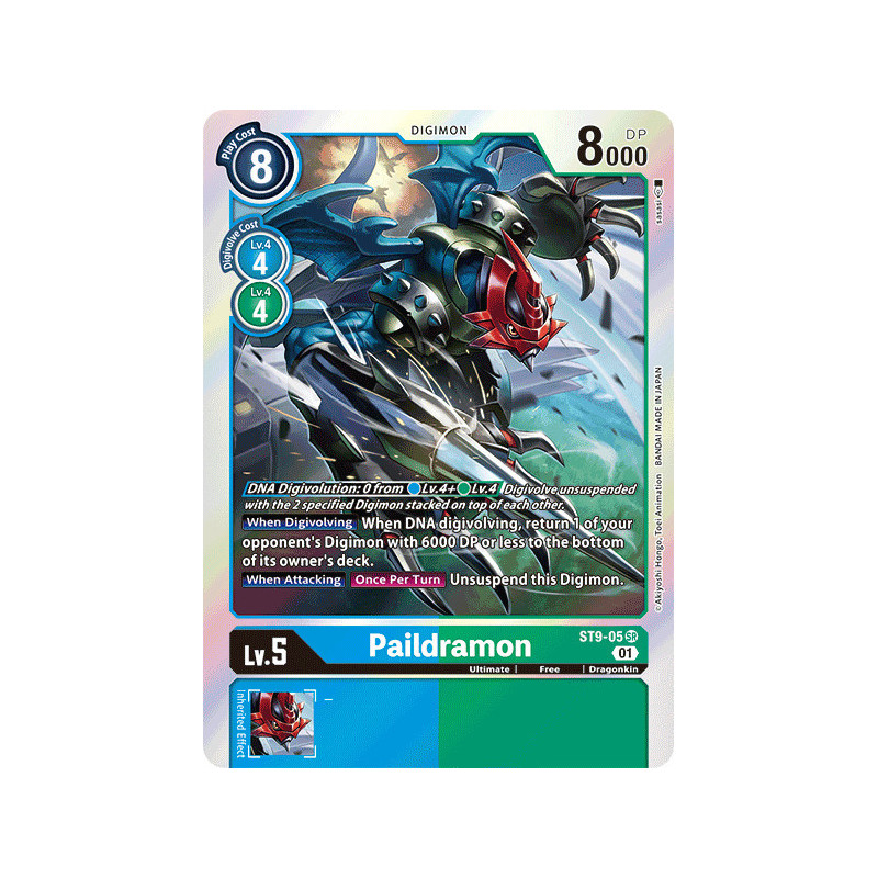 Digimon_TCG_ST9-05_Paildramon_Super_Rare_Sinister_Order_Card_Game