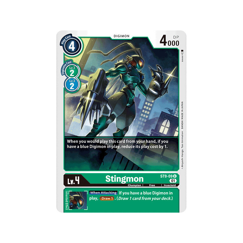 Digimon_TCG_ST9-09_Stingmon_Uncommon_Sinister_Order_Card_Game