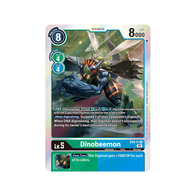 Digimon_TCG_ST9-11_Dinobeemon_Rare_Sinister_Order_Card_Game