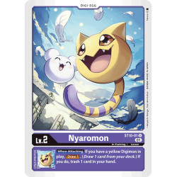 Digimon_TCG_ST10-01_Nyaromon_Uncommon_Sinister_Order_Card_Game